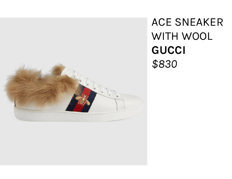 Women's Gucci Sneakers Fur Sneakers Luxury High End Fashion