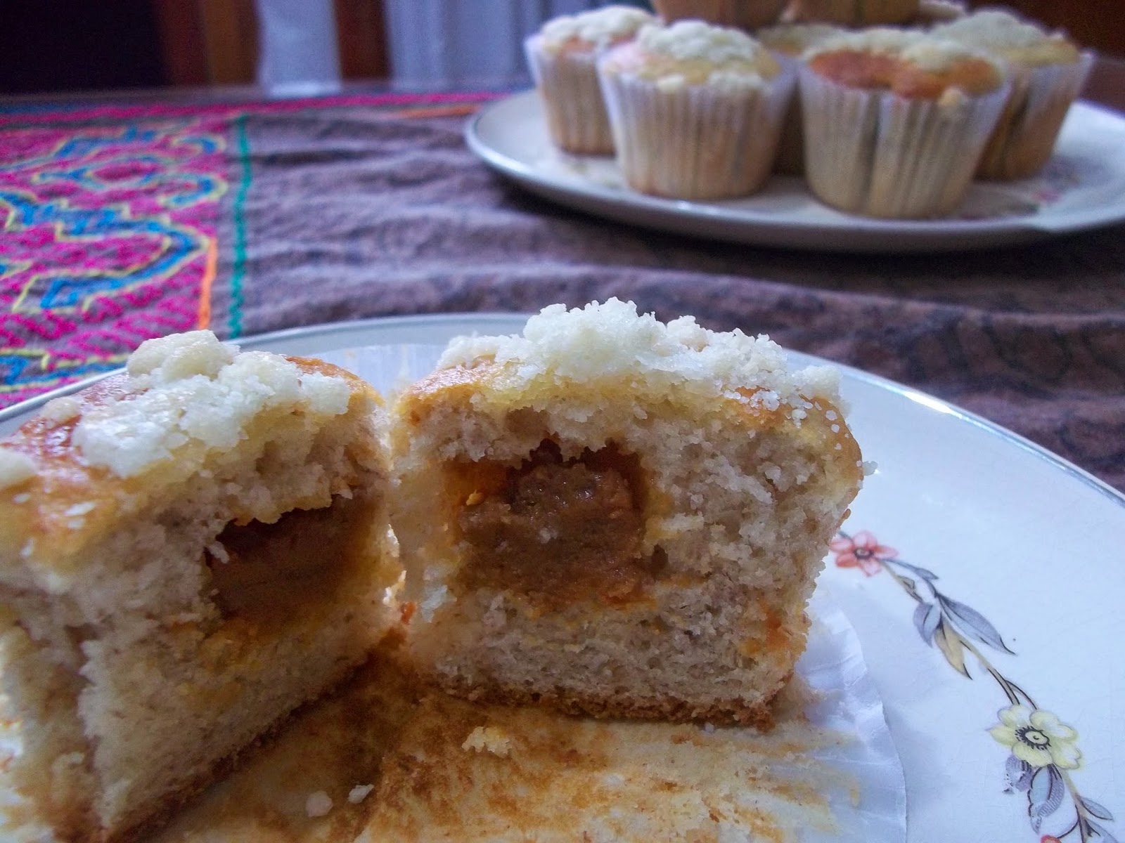 Muffins de banana y dulce de leche, con receta de Ximena Zaenz