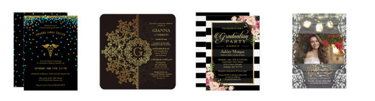 shop Zazzle custom grad invites - more designs than you can imagine! shop zazzle custom graduation invitations