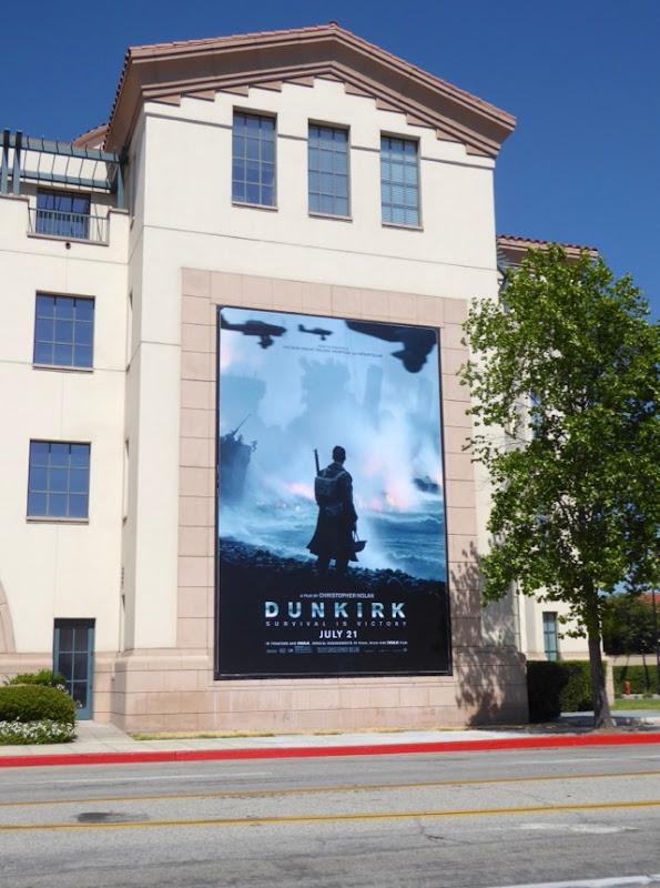 Dunkirk movie billboard WB Studios Burbank Dunkirk movie billboard