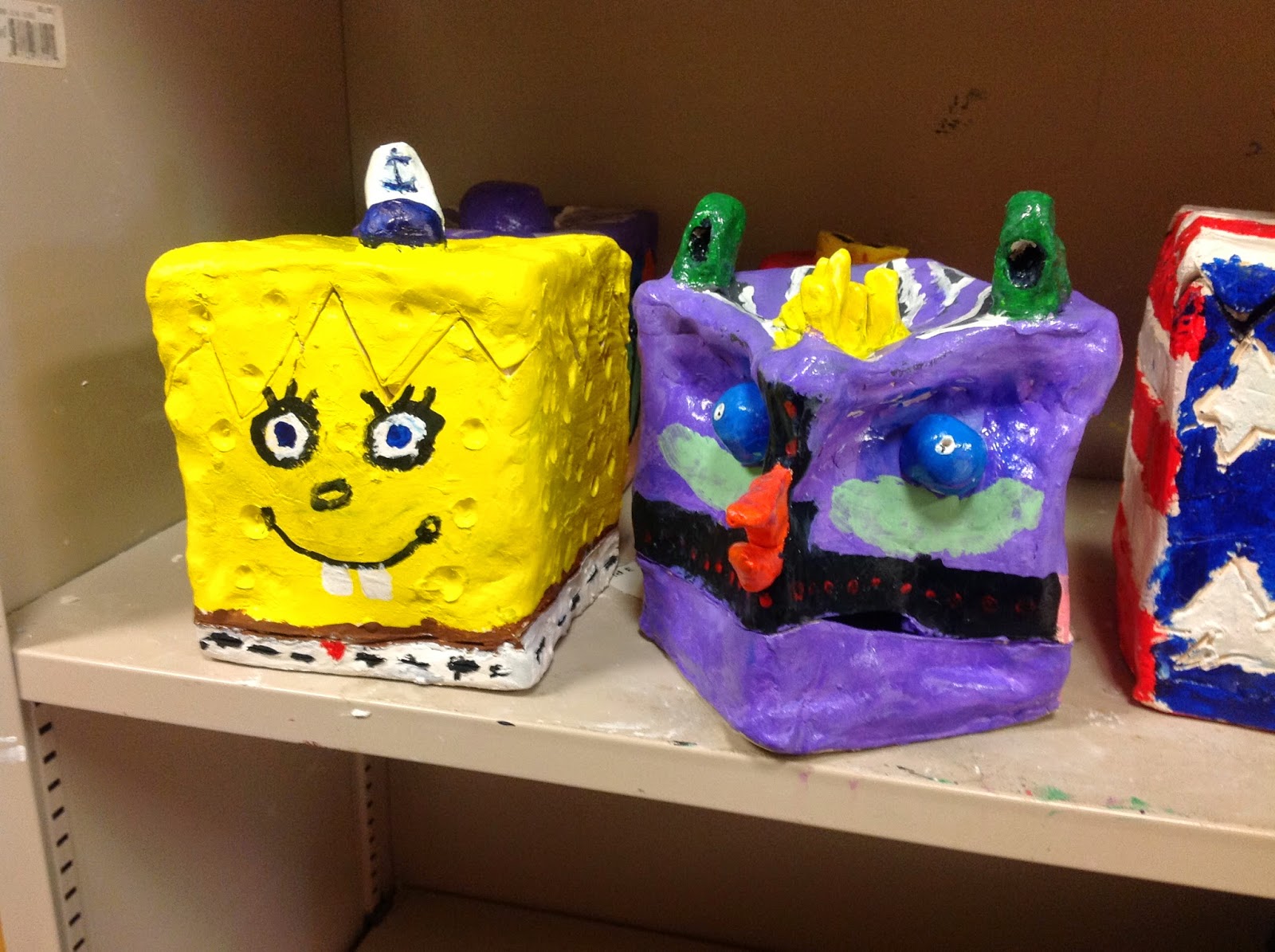 Miss Arty Pants Themed Clay Boxes
