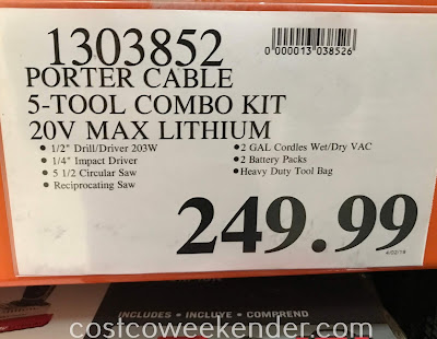 Deal for the Porter Cable 5-Tool Combo Kit at Costco