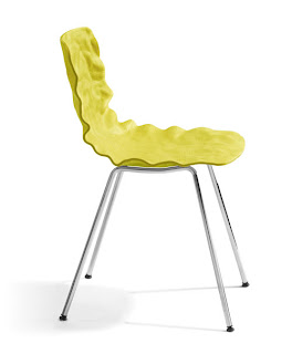 diseño de silla de color amarillo