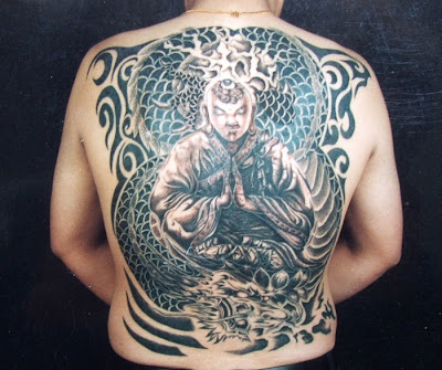 Tatuaje Buda y dragón