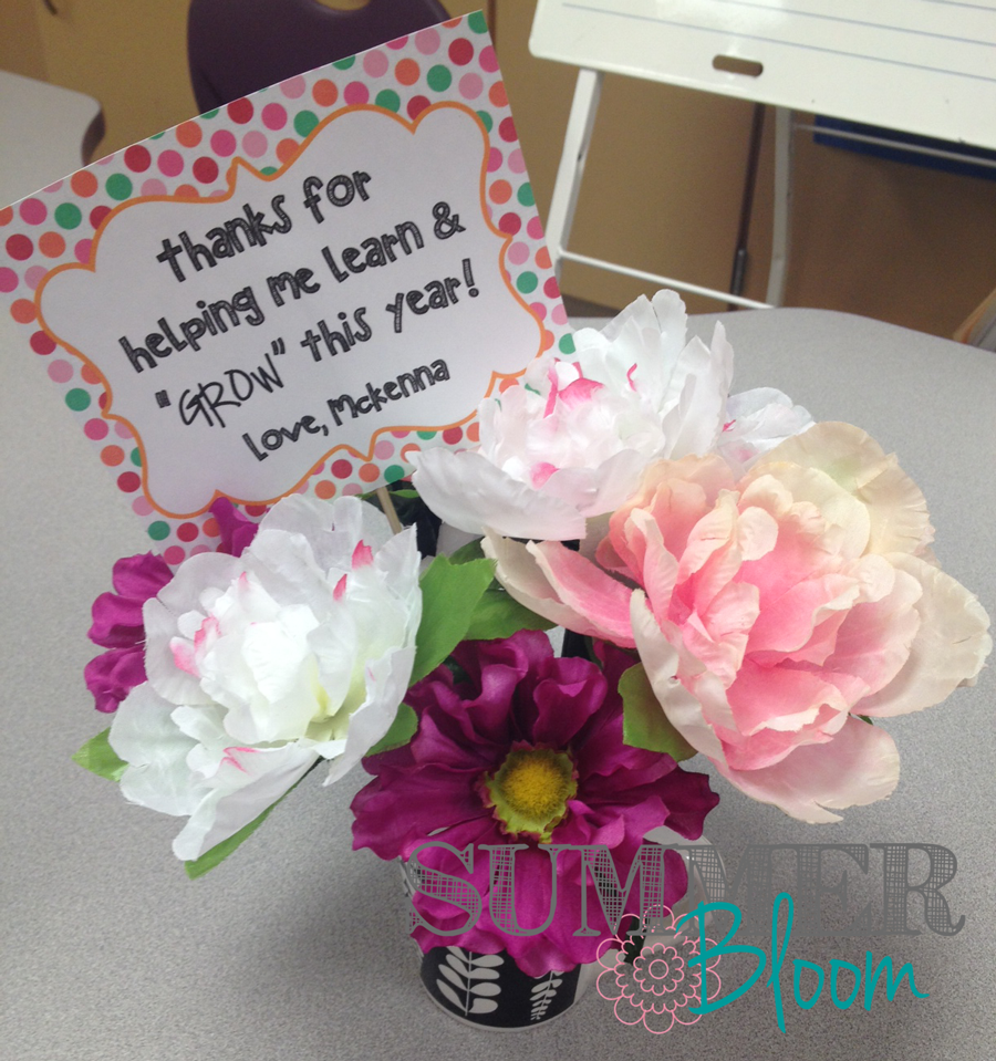 Summer Bloom: Teach. Create. Party: Teacher Appreciation Gift - 