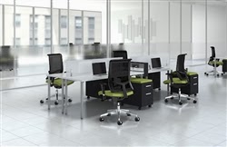 Modular Mutli User Desk Layout Modular Mutli User Desk Layout