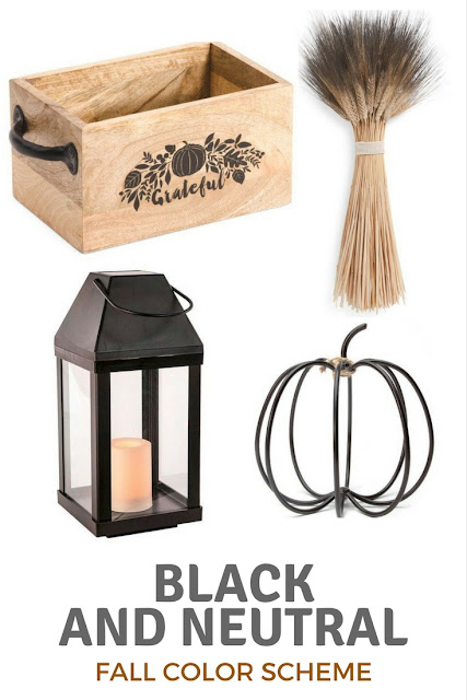 Neutral and black fall color scheme