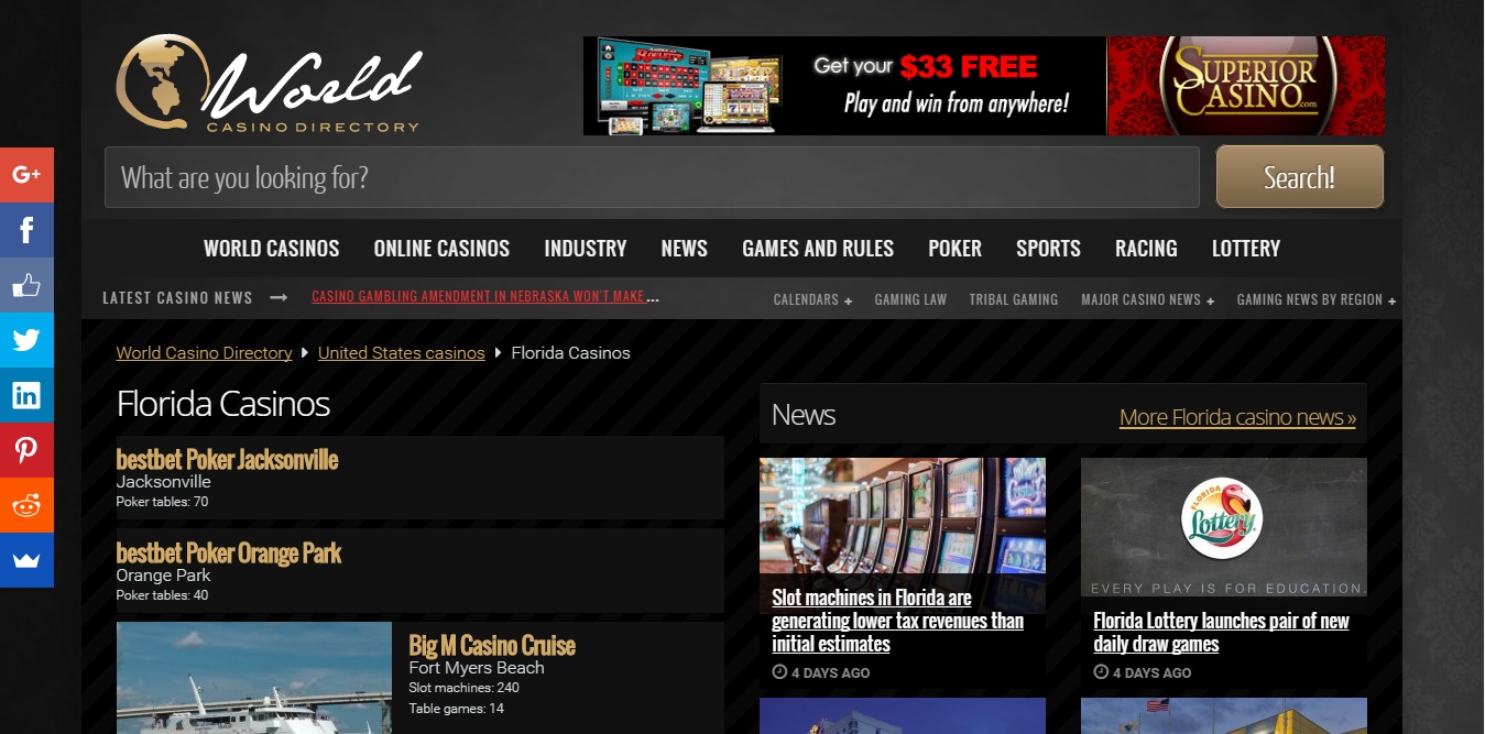 WORLD CASINO DIRECTORY