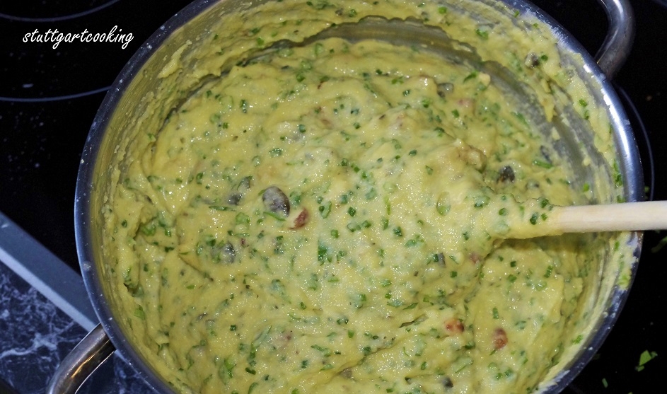 stuttgartcooking: Gebratene Polenta mit Nüsse und Kräutern an Bärlauch ...