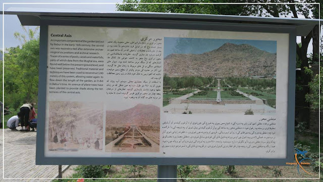 Jardins de Babur em Cabul, no Afeganistão