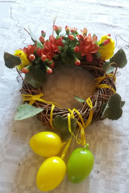 Almost ready Easter wreath