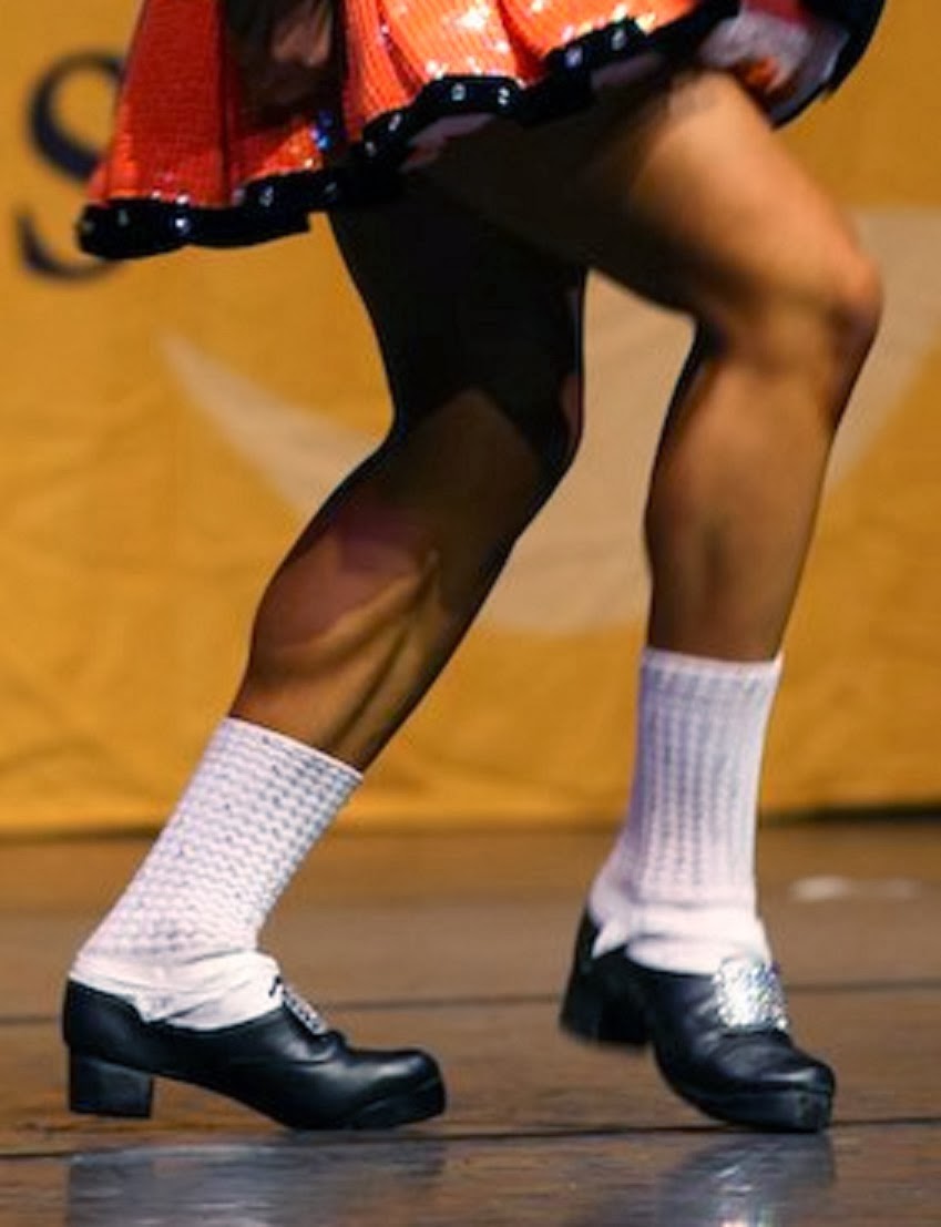 Ladies Candid Muscular Calves more Irish dancers