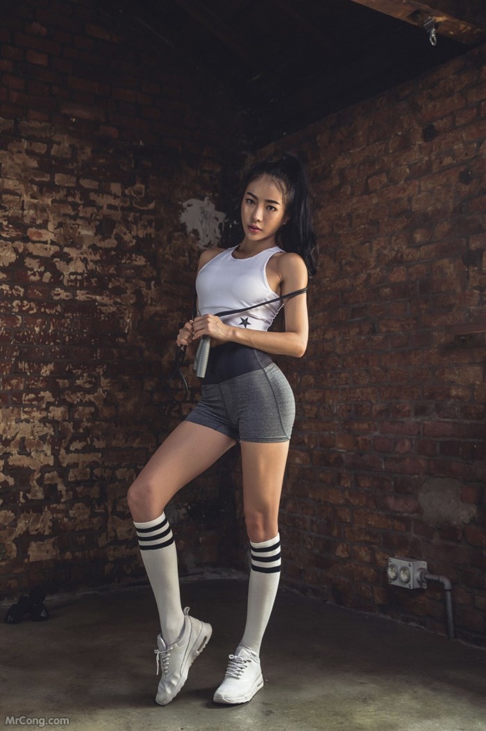 The beautiful An Seo Rin shows off her figure with a tight gym fashion (273 pictures)