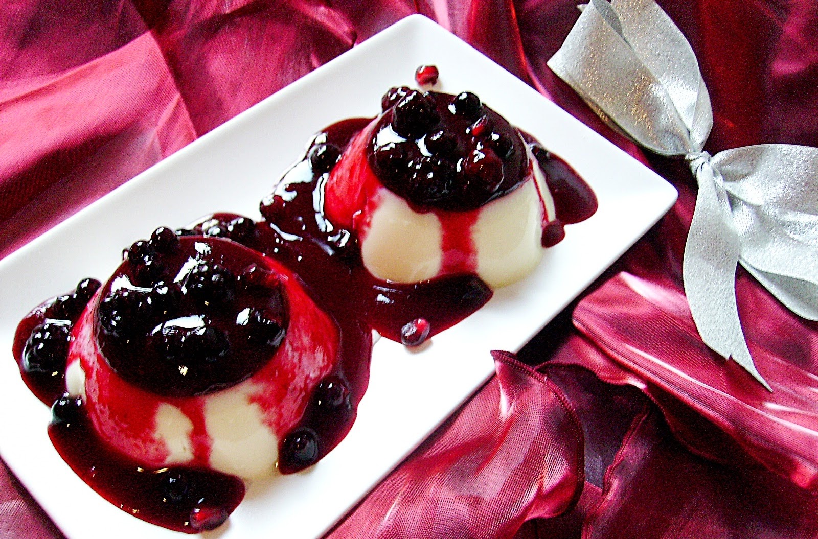 Panna Cotta cu fructe de pădure