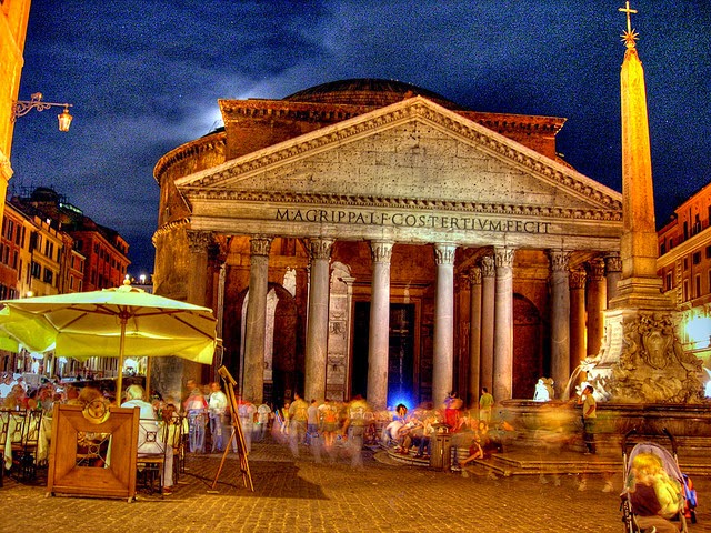 Rome Pantheon at Night