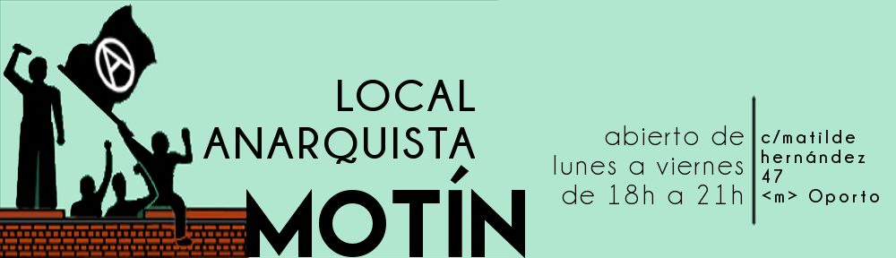 local anarquista MOTÍN