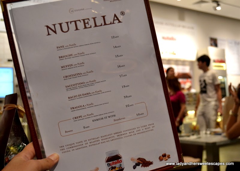 Nutella Bar in Eataly Dubai's Newest Dessert Haven Lady & her Sweet
