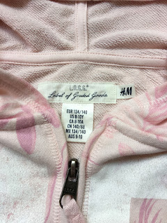 Áo khoác bé gái xuất xịn H&M, made in cambodia.