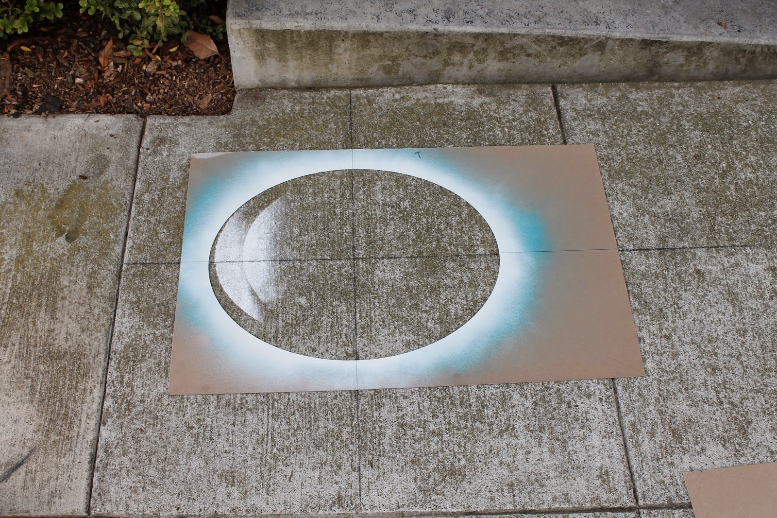 The Shingled House Spray Painted Sidewalk Street Numbers