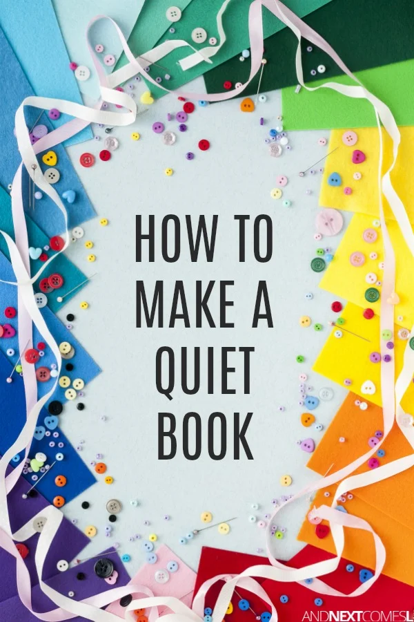 Here is how to make quiet book pages stiff