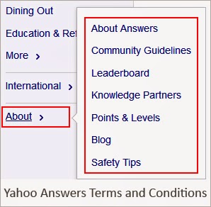Yahoo answers terms and conditions