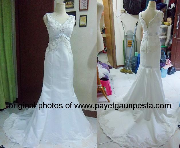 gaun pengantin duyung