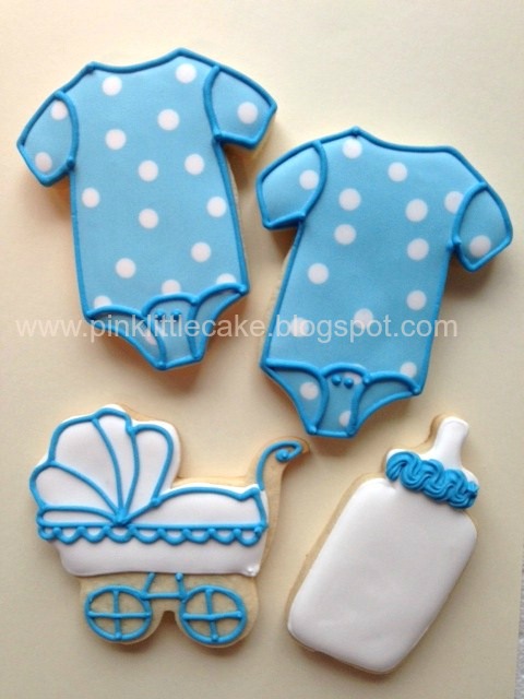 Baby Shower cookies for a boy and a baby girl
