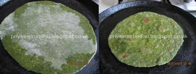 Priya's Virundhu: Spinach Chapathi/Palak Chapathi/Green Chapathi ...