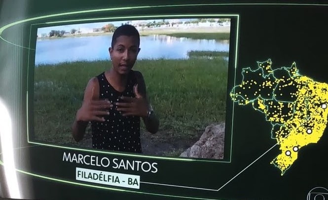 Filadélfia: Morador aparece no quadro “O Brasil que eu quero” exibido na Rede Globo Filadélfia: Morador aparece no quadro “O Brasil que eu quero” exibido na Rede Globo