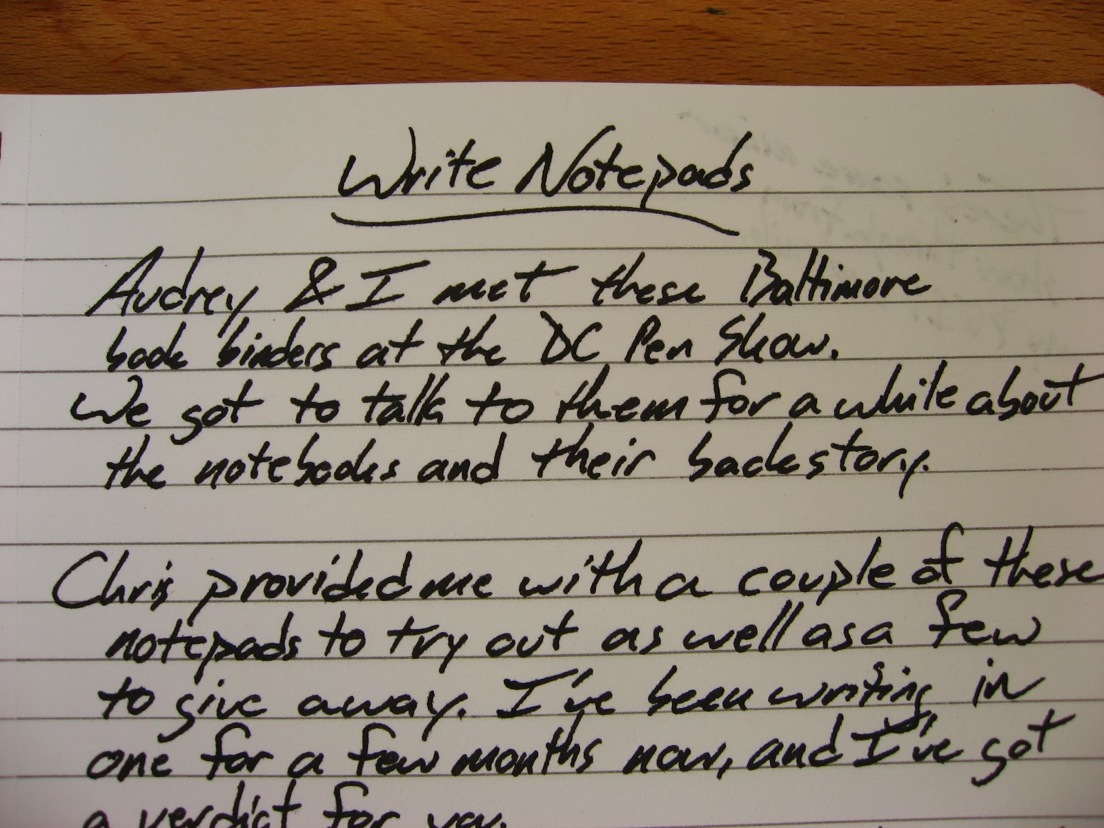 Write notepads co inkdependence 