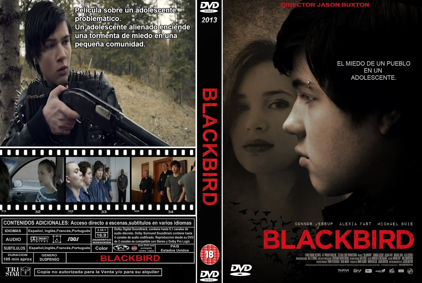 PB DVD Cover / Caratula FREE BLACKBIRD DVD COVER 2012