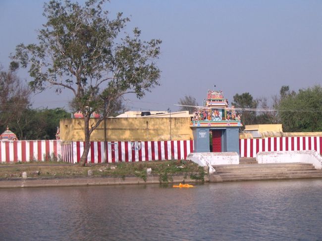 View Of Sri Abathsahayeswarar Temple With Tank