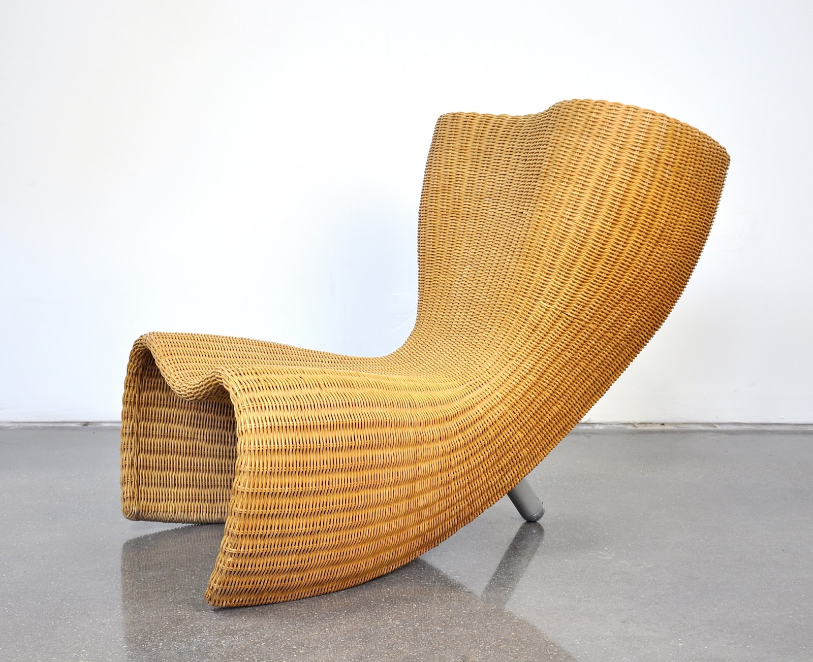 SELECT MODERN Marc Newson for Idee Wicker Felt Lounge Chair