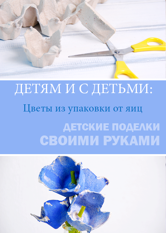 Детям и с детьми: Бумажные цветы из упаковки от яиц