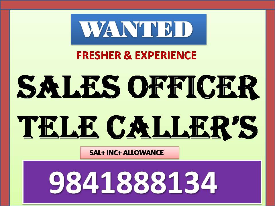 Wanted Telecaller and Sales