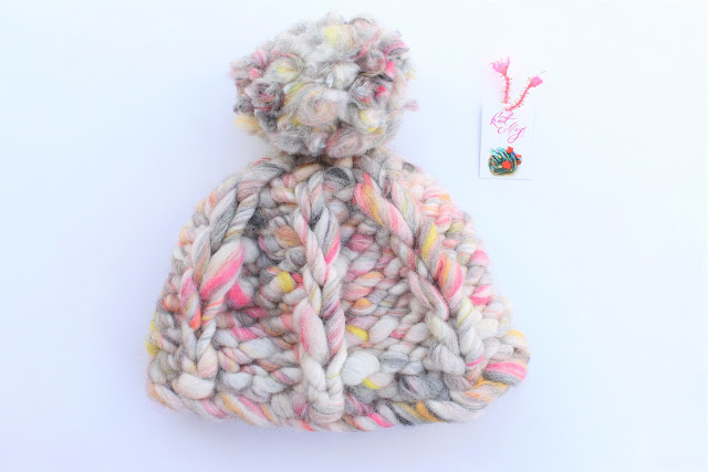 knit collage; take a chance; bulky yarn; wool; hat; winter