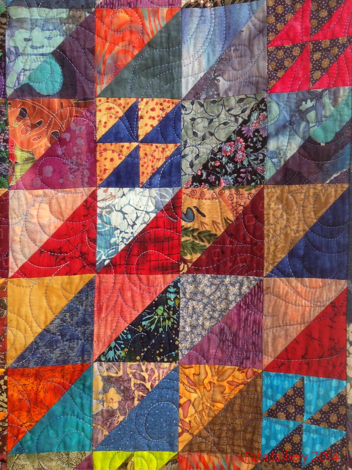 'Strictly Triangles' Quilt by Katherine Guerrier