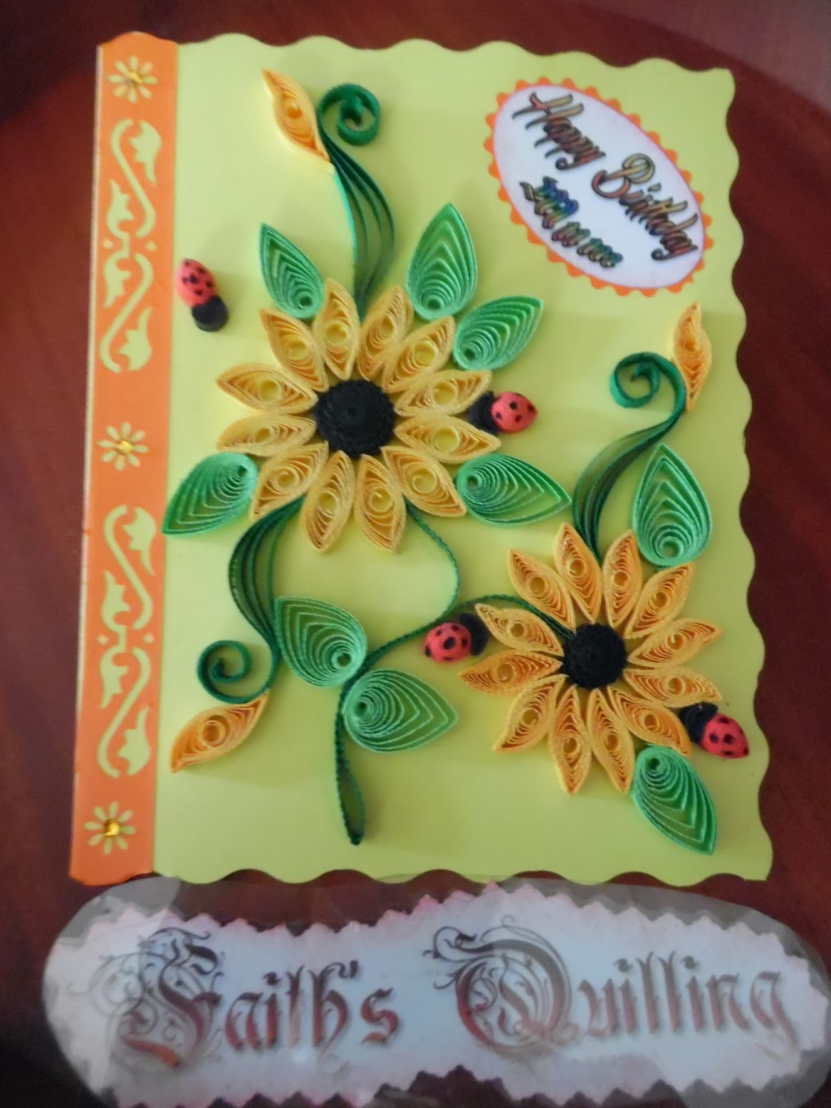 Faith s Quilling Birthday Cards