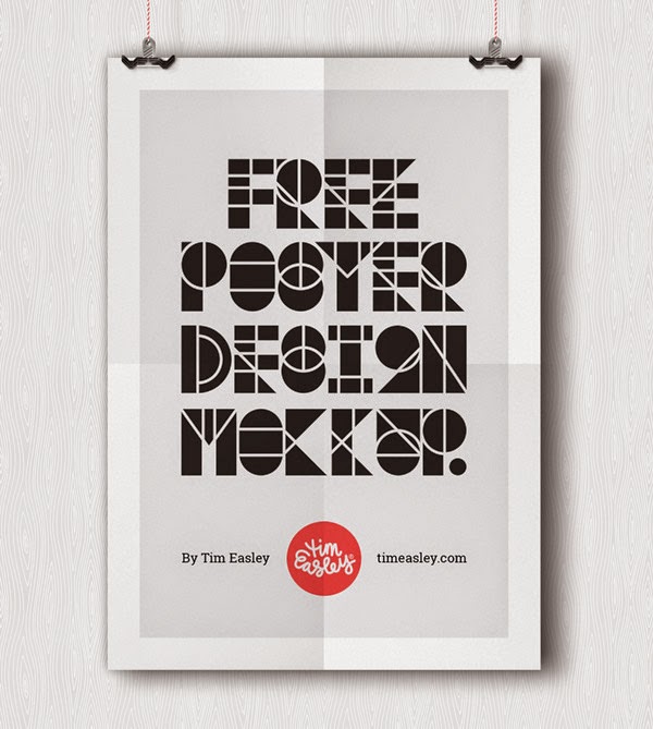 Download Poster Mockup Terbaru Gratis - FREE POSTER DESIGN MOCKUP BY TIM EASLEY