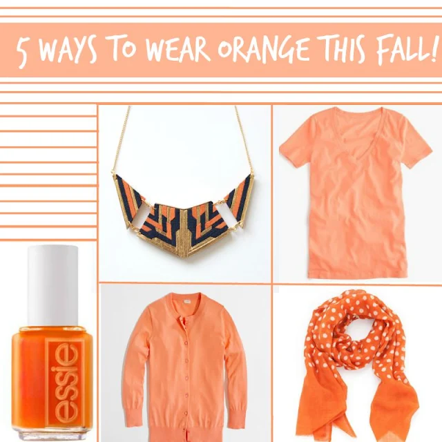 5 Ways to Wear Orange This Fall!  via  www.productreviewmom.com