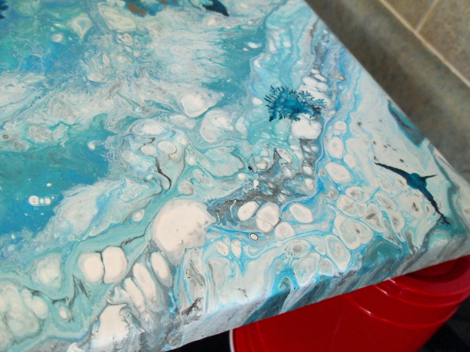 Acrylic Dirty Pour and my eBrush