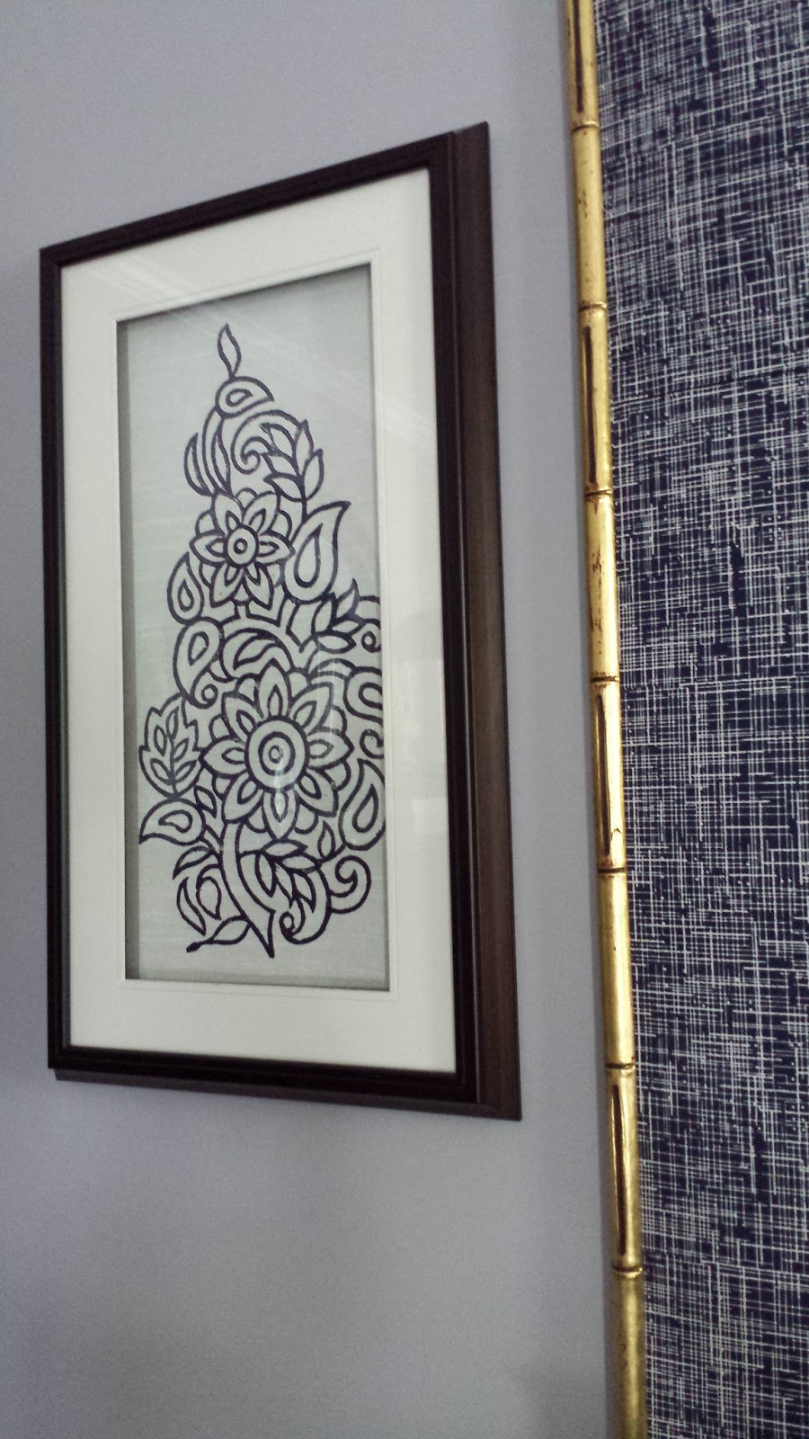 Focal Point Styling Diy Indigo Wall Art With Framed Fabric