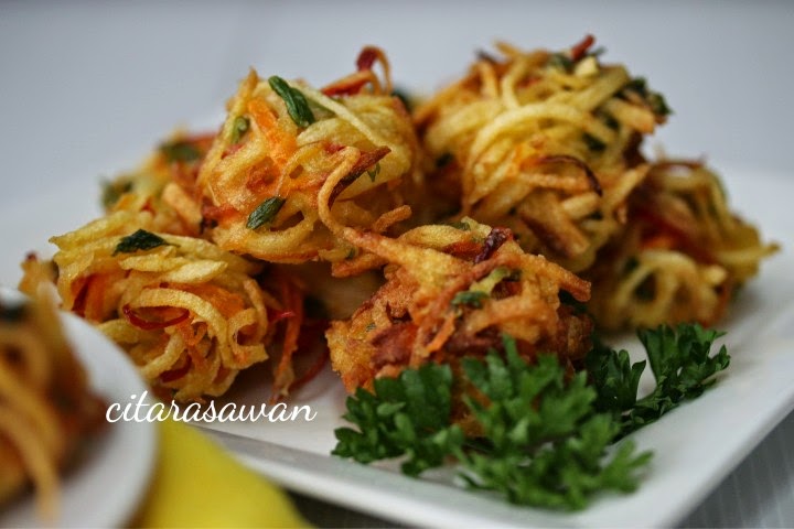 Cucur Kentang Sarang Burung Bird Nest Potato Fritters
