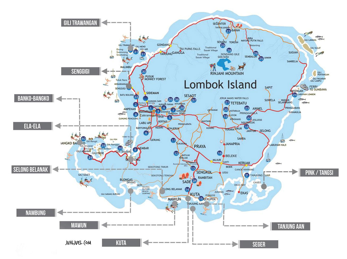 Resolusi Traveling 2019 : Mbolang ke Lombok Lokasi 10 pantai terindah di lombok