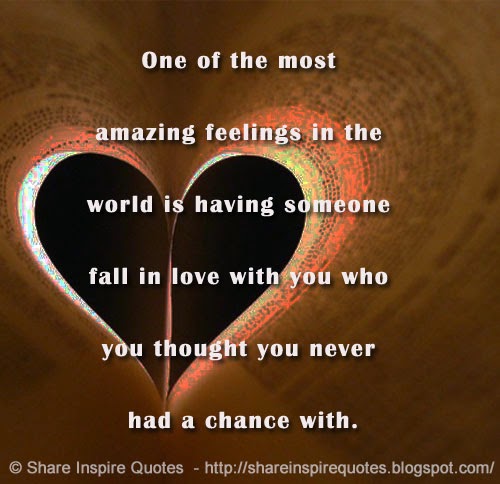 One of the most amazing feelings in the world is having someone fall in ...