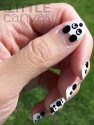panda nail pandas colors challenge