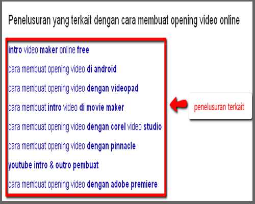 penelusuran yang terkait penelusuran yang terkait