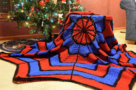 spider-man crochet blanket