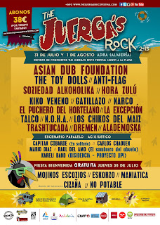 Juergas Rock Festival, 2015, Cartel