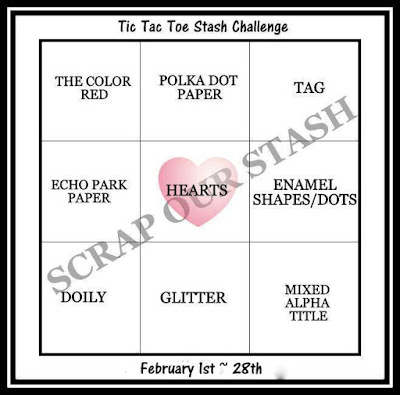 February Tic Tac Toe Stash Challenge